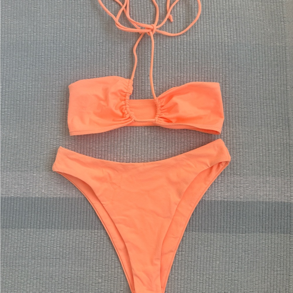 Vibrant Orange Bikini Set